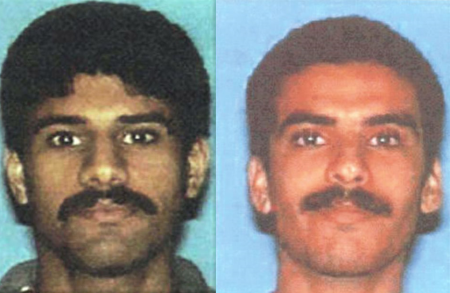 Saudi-supported 9/11 hijackers Nawaf al-Hazmi and Khalid al-Mihdhar